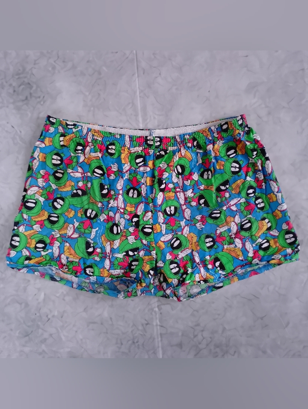 Vintage 1994 AOP Looney Tunes Marvin the Martian Booty Shorts